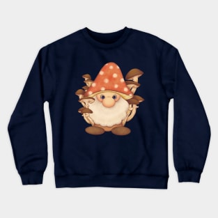 Cute Woodland Mushroom Gnome Crewneck Sweatshirt